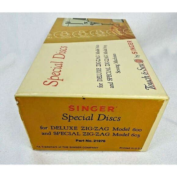 Singer 21976 Special Discs For Deluxe Zig Zag Sewing Machines 600 & 603 Vintage - Picture 3 of 4